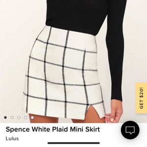 Lulus Spence Plaid Skirt size Small